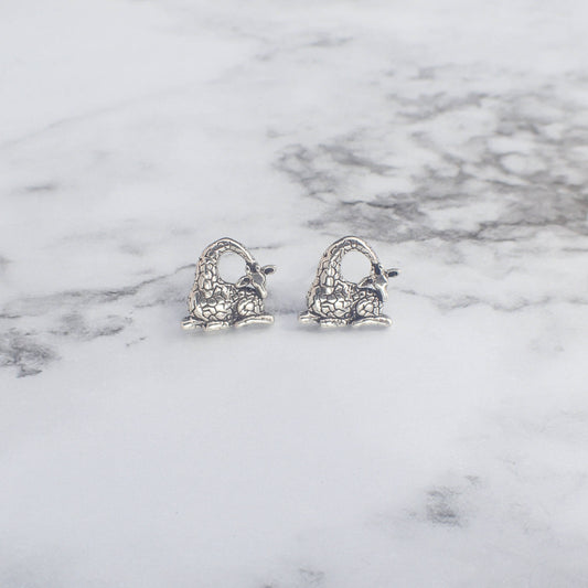 Giraffe Earrings, Silver Giraffe, Giraffe Gift, Patrick Mavros Inspired, African Jewelry, African Earrings, Giraffe Earrings for Kids Teens