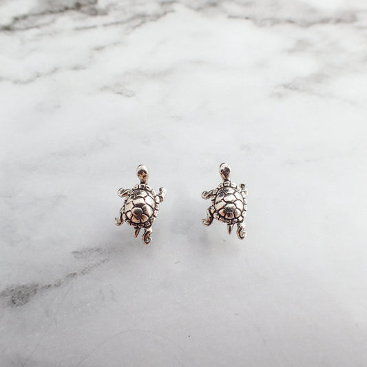 Kids Turtle Earrings, Earrings for Girls, Sterling Silver Turtle earrings, Hypoallergenic Kids Earrings, Turtle Gift for Girls