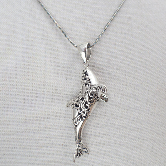 Orca Pendant, Killer Whale Pendant, Filigree Orca Necklace, Killer Whale Necklace, Killer Whale Jewelry, Orca Jewelry